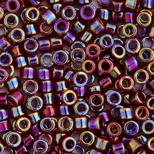 11/0 Delica Bead #1574 Dark Brown Currant Opaque AB 5.2g