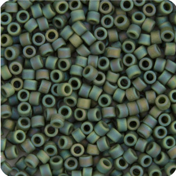 11/0 Delica Bead #1594 Op Green Avocado AB Matte 5.2g