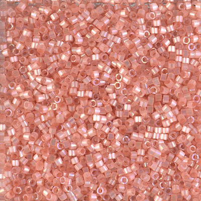 11/0 Delica Bead #1863 Silk Cinnamon AB Inside Dyed 5.2g