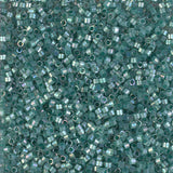 11/0 Delica Bead #1870 Silk Emerald AB Inside Dyed 5.2g