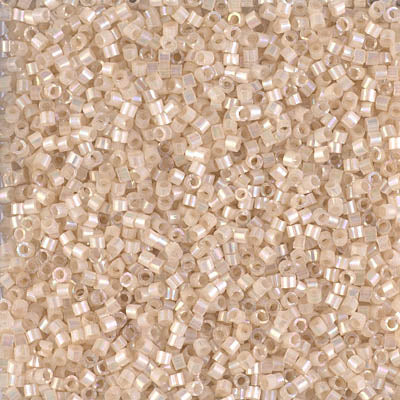 11/0 Delica Bead #1874 Silk Pale Apricot AB Inside Dyed 5.2g