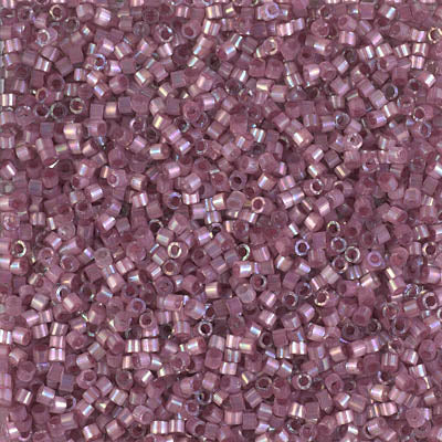 11/0 Delica Bead #1880 Silk Hydrangea AB Inside Dyed 5.2g