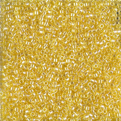 11/0 Delica Bead #1886 Tr Yellow Luster 5.2g