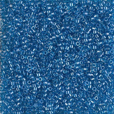 11/0 Delica Bead #1895 Tr Capri Blue Luster 5.2g