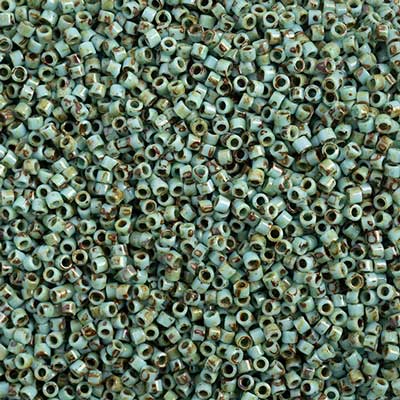 11/0 Delica Bead #2264 Op Picasso Turquoise Seafoam 5.2g