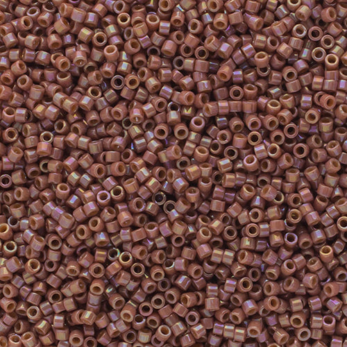 11/0 Delica Bead #2271 Op Glazed Dark Rose AB 5.2g