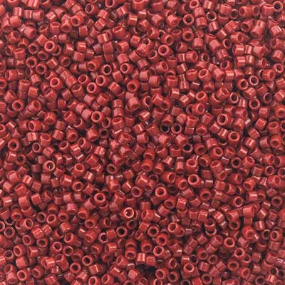 11/0 Delica Bead #2354 Op Duracoat Dusty Red Dyed 5.2g