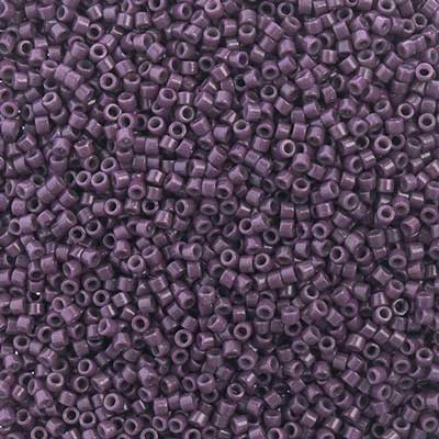 11/0 Delica Bead #2360 Op Duracoat Graphite Dyed 5.2g