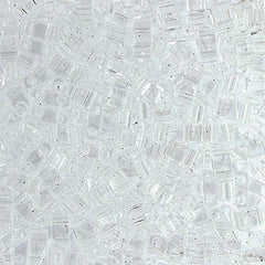 Half Tila Beads #0131 Transparent Crystal 5.2g