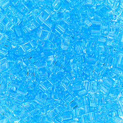Half Tila Beads #0148 Transparent Aquamarine 5.2g