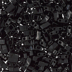 Half Tila Beads #0401 Op Black 5.2g