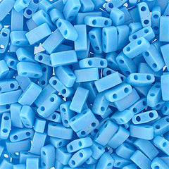 Half Tila Beads #0413FR Op Matte Lt Blue AB 5.2g