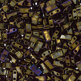 Half Tila Beads #0458 Metallic Brown Iris 5.2g