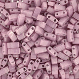 Half Tila Beads #0599 Op Mauve AB 5.2g