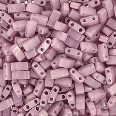 Half Tila Beads #0599 Op Mauve AB 5.2g