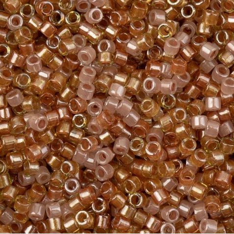 11/0 Delica Bead #0987 Apricot Lined Mix 5.2g