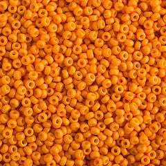 11/0 Miyuki Seed Beads #4454 Duracoat Cheddar Orange 22g