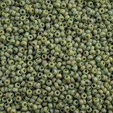 11/0 Miyuki Seed Beads #4698 Frosted Glazed Rainbow Shamrock 22g