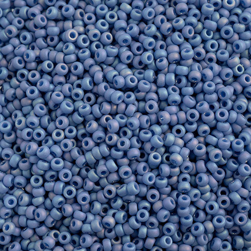 11/0 Miyuki Seed Beads #4704 Frosted Glazed Rainbow Sapphire 22g