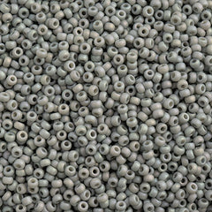 11/0 Miyuki Seed Beads #4705 Frosted Glazed Rainbow Grey 22g