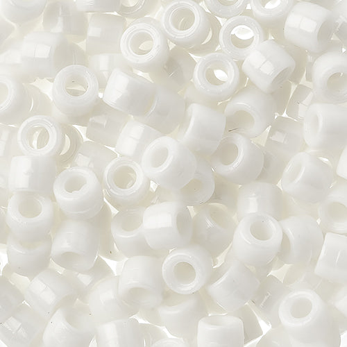 Mini Crow/Pony Beads Opaque White 1000/pk
