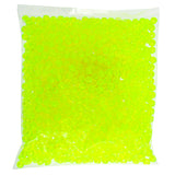 Perles Rondes En Plastique 6mm 1000/pk - Jaune Fluorescent Transparent