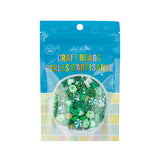 Craft Beads Clay Mixed Shapes Green 120/pk