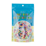 Craft Beads Plastic Alphabet/Number 7mm Multi Mix 130g