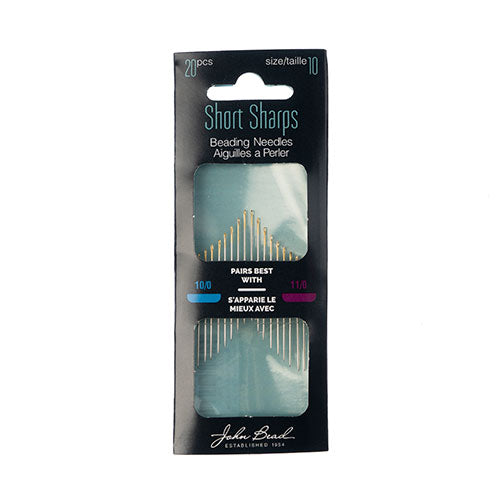 Sharps #10 Short Gold Eye Needles 20/pk