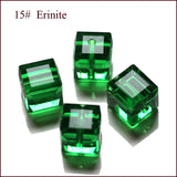 K9 Glass Cube Beads 8mm Erinite 10/pk
