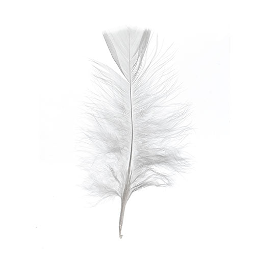 Marabou Feathers 5-7" White 6g