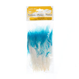 Plumes de Marabout Deux Tons Turquoise 6g