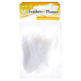 Coq Selle Hackle Plumes Blanc 3g