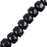 Glass Crow Beads 7x9mm Black 30/Strand