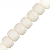 Bone Crow Beads 7x9mm Ivory 30/Strand