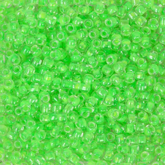 8/0 Toho Seed Beads #805 Luminous Neon Green 8-9g Vial