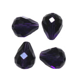 K9 Glass Teardrop Beads 12x10mm Purple Velvet 10/pk