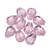 K9 Glass Teardrop Beads 10x8mm Rosaline 10/pk