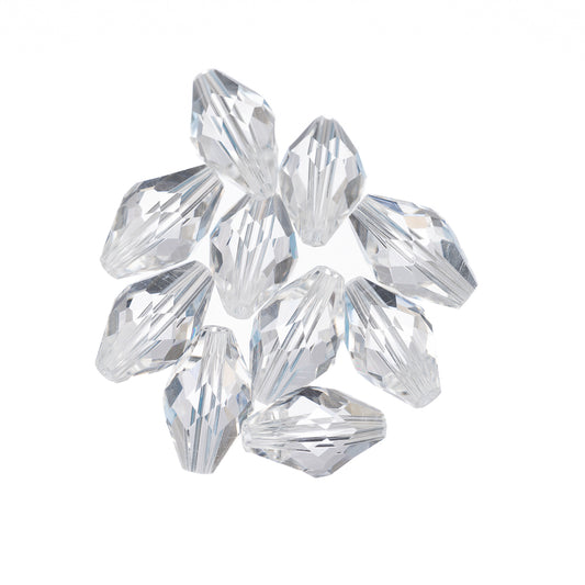 K9 Glass Oval Beads 9x6mm Crystal 10/pk