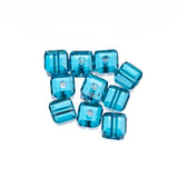 K9 Glass Cube Beads 6mm Capri Blue 10/pk