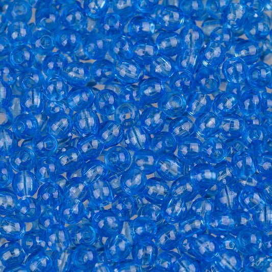 Round Plastic Beads 4mm Dark Sapphire Approx 1000/Bag