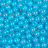 Round Plastic Beads 5mm Glow Blue Approx 1000/pk