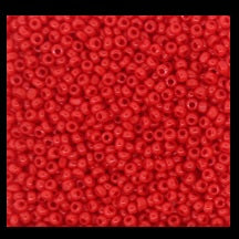 11/0 Czech Charlottes #93190 Opaque Red 12str/Hank