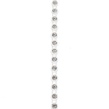 Plastic Rhinestone Banding 2.4mm Clear/Crystal 10yd/pk