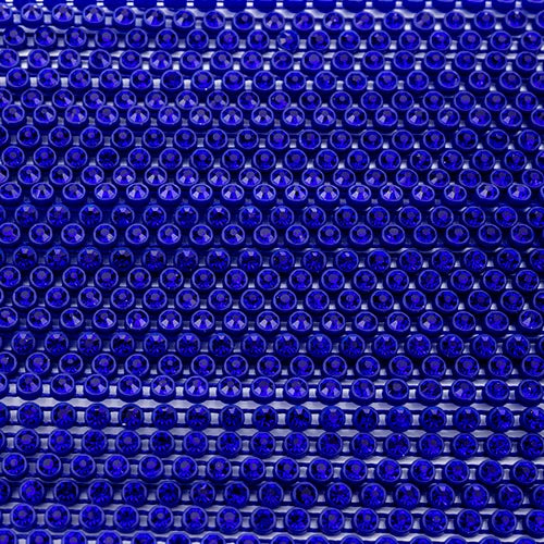Plastic Rhinestone Banding 2.4mm Navy/Sapphire 10yd/pk