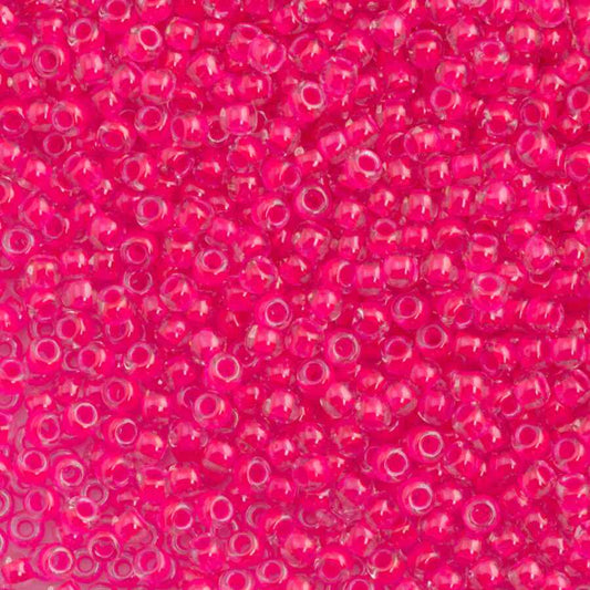 15/0 Toho Seed Beads #978 Luminous Neon Pink 8-9g Vial