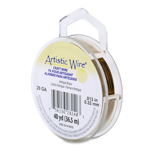 Artistic Wire 28g Antique Brass 40yd