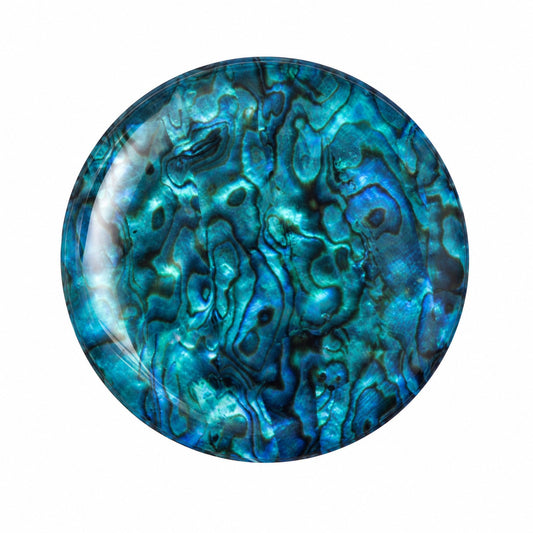 Epoxy Sticker Printed Round 1" Abalone 10/pk