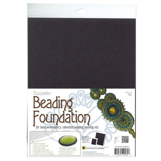 8.5"x11" Black Beading Foundation 1/pk