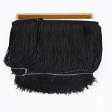 Chainette Fringe 12" Black - By the yard